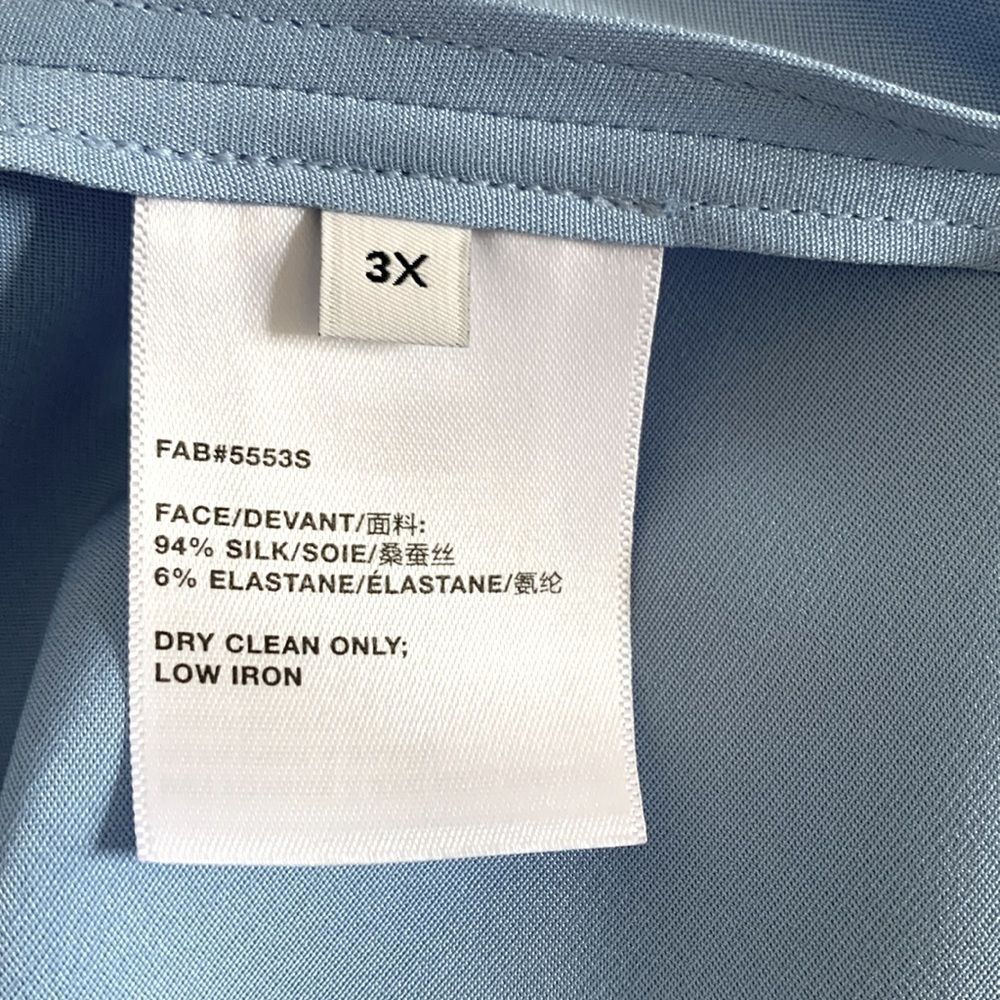Lafayette 148 NY Silk Crepe De Chine Sleeveless Blouse 3X Excellent Condition - Picture 5 of 6